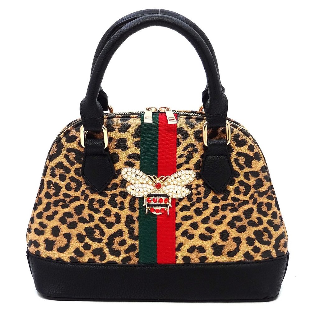 Queen Bee Stripe Dome Handbag